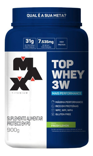 Top Whey 3w Mais Performance 900 Gramas