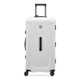 Valija Trunk Grande 80 Cm Delsey Peugeot Voyages Color Blanco Peugeot Voyage