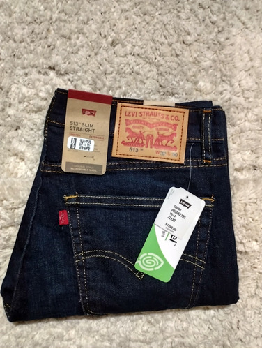 Pantalón Levi's Para Hombre 513 Slim, Talla 32x30 (734)