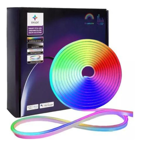 Fita Led Inteligente Neon Ekaza 5m Alexa Dreamcolor Wifi