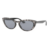 Ray-ban Womens Rb4314n Nina Cat Eye Gafas De Sol, Grey Mirro