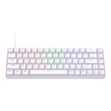 Teclado Mecanico Con Cable 60% Dierya X Tmkb T68se - Blanco