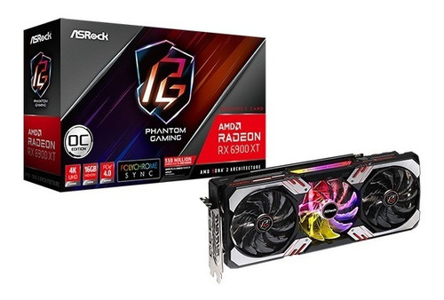 Tarjeta Grafica Asrock Radeon Rx 6900 Xt 16gb Amd Rx6900 Gpu