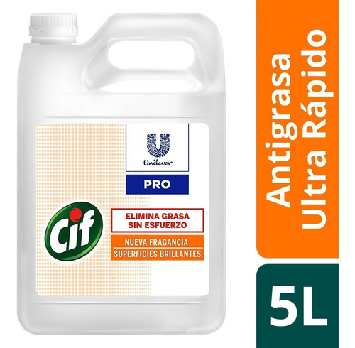 Cif Limpiador Antigrasa Por 5lts