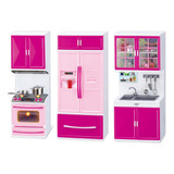 Set De Cocina Refrigerador Y Lavaloza 3 En 1 Más Accesorios 