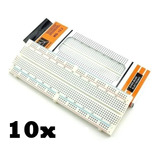 10x Protoboard Breadboard De 830 Pontos Furos Arduino Pic