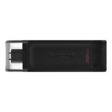 Pendrive Kingston Datatraveler 70 Dt70 32gb 3.2 Gen 1 Preto