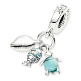 Charm Pandora Original Plata S925 Colgante Triple Mar