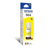 Tinta Epson Ecotank T504 Amarillo70ml L6270  L4260 L16171 