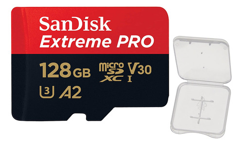 Cartão Memória  Sandisk 128gb Micro Sd Com Adaptador +case