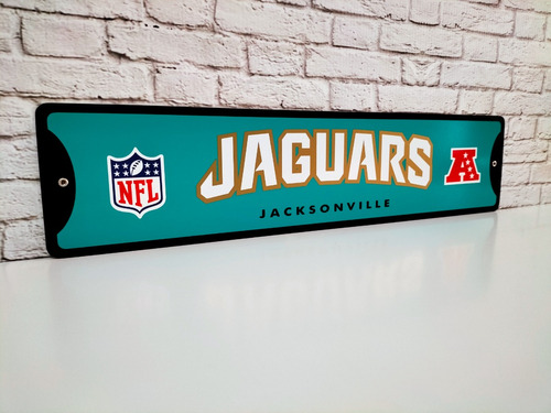Cuadro Jaguars Jacksonville Nfl Letrero De Metal