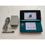 Consola Nintendo 3ds Aqua Blue Programada Juegos+32gb+cargad