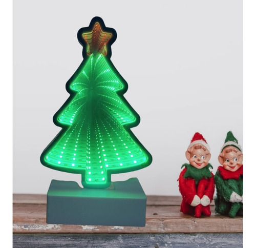 Lámpara Decorativa 3d Con Iluminación Led, Espiritu Navidad