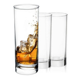 Juego 3 Vasos De Vidrio Italiano Jaiboleros Bormioli 310ml