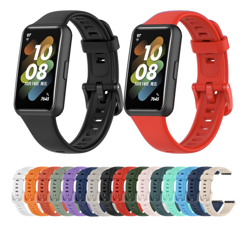 Correa Manilla Para Huawei Band 7 Pulso Silicona Premium