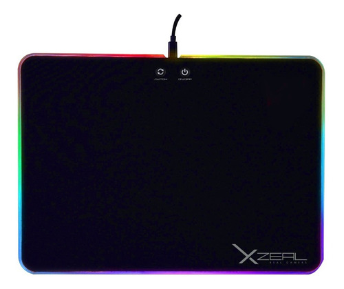 Mouse Pad Gamer Rgb Rigido Usb Antiderrapante Speed Xzeal Color Negro