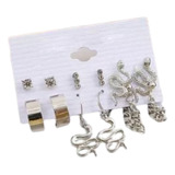 6 Pares De Aretes Paquete Pendientes Para Mujer Damas