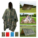 Poncho De Camping Camuflaje Impermeable Capa Tienda Militar