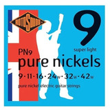 Cuerdas Para Guitarra Electrica Rotosound Pure Nickel Pn9