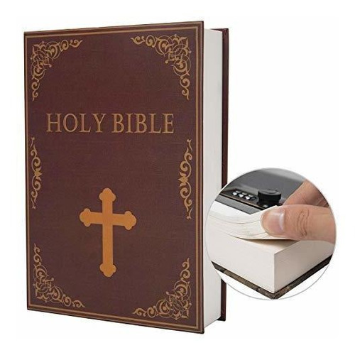 Caja Fuerte En Forma De Biblia Con Compartimento Oculto