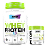 Proteina Whey Star Nutrition 2 Lb + Mtor 270 Gr Sabor Vanilla Ice Cream + Green Lemonade