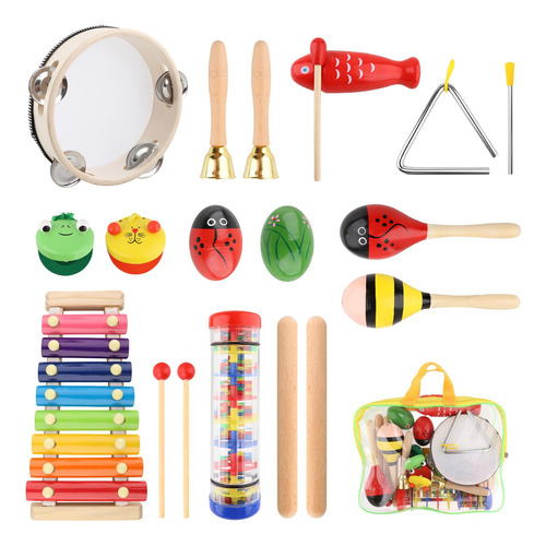 Instrumento De Percusión Montessori De 10 Piezas, Juguete