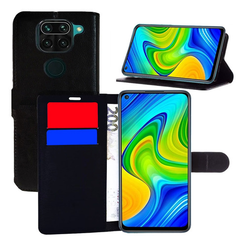 Capa Para Redmi Note 9 Capinha Couro 