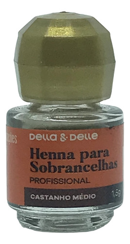 Henna Para Sobrancelhas 1,5g Della & Delle Cor Castanho-médio