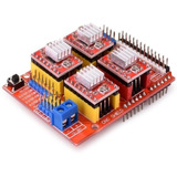 Cnc  Shield  Compatible  Con Arduino Uno Grbl V3 + 4 A4988