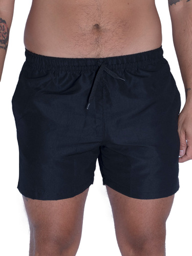 Short De Baño Topper Slim Hombre Moda Negro