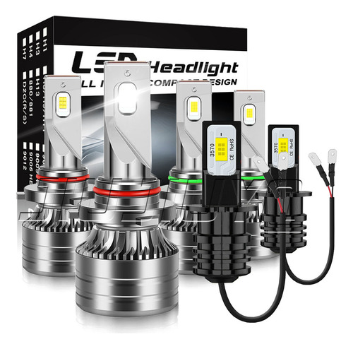 14000lm 80w Kit De Faros Led H7 Luz Baja Para Hyundai