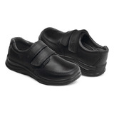 Zapato Escolar Flexi® Piel Negro Contactel Plantilla Arco