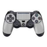 Kit 2 Skin Premium Aço Escovado P/controle Sony Ps4 Slim/pro