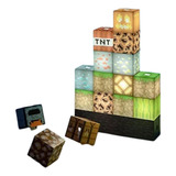 Lámpara Escritorio Rompecabezas Minecraft Block Building-16