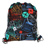 Mochila Bolso Doble Tela, Interior Impermeable 45x40 Cm