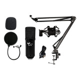 Venetian Bm-700 Kit Negro Microfono Condenser Usb Asmr 