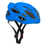 Capacete Bike Mtb Masculino Azul Gta Start Pisca Traseiro 