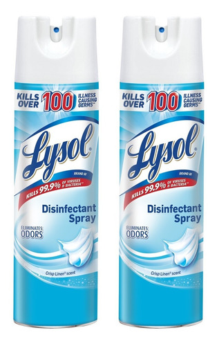 2 Pack Lysol Desinfectante 475g Elimina 99% Virus Y Bacteria