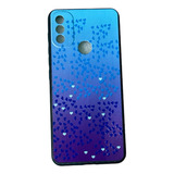 Funda Para Motorola E20 Corazones + Vidrio Templado 