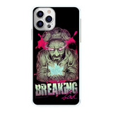 Capinha Breaking Bad Fundo Rosa Escuro Capa Celular