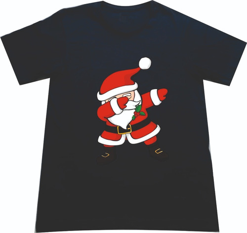 Camisetas Navideñas Santa Claus Papa Noel Rockero Navidad Sm