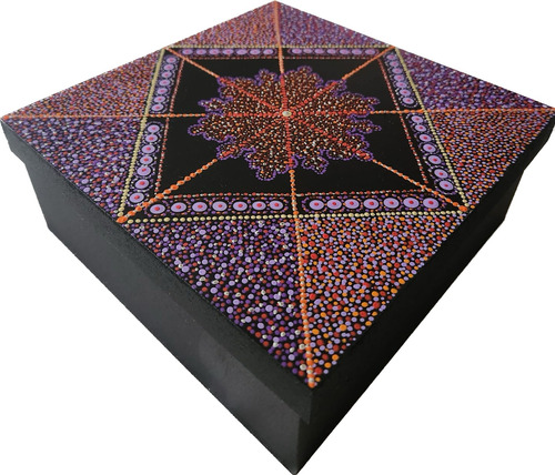 Caja Madera Mandalas Almacenamiento Joyero Regalo Organiza