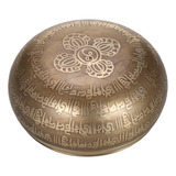 Taça De Canto Tibetan Tibet Sound Bowl Chime Singing Wooden