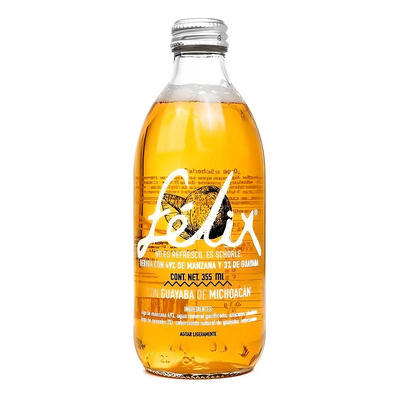Felix Schorle Soda Natural 355ml sabor Guayaba Michoacan Fresco Delicioso Fruta | MercadoLibre