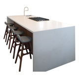 Isla Barra Cocina Moderna Mesada Mueble Silestone Quaystone