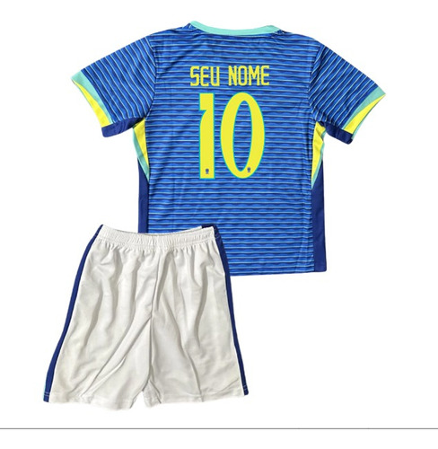 Conjunto Infantil Seleção Brasileira - Uniforme Brasil Kids