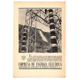 Empresa De Energía Medellín Antiguo Aviso Publicitario 1945