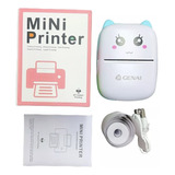 Mini Impressora Gatinho Bluetooth Celular Gn-405