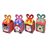 Caja De Regalo Cartón Navidad 12x12x12cm Pack 12uni Pequeña