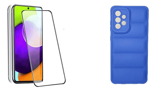 Funda Puffer + Templado Compatible Con Samsung A52 / A52s 5g